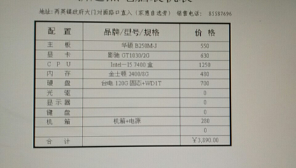 组装电脑主机清单，这个价格贵吗？——计算机零配件销售行情解析